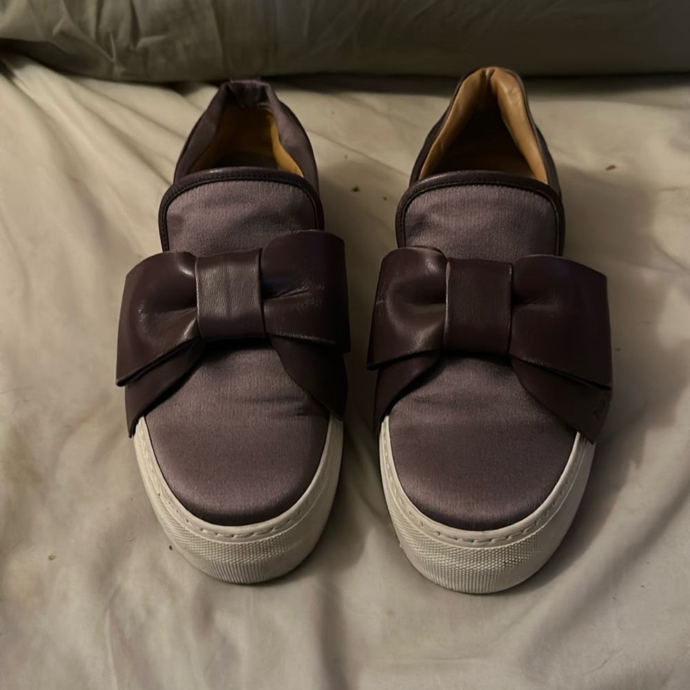 Buscemi slip on sneakers with bow and lock